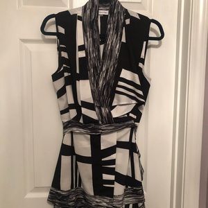 Calvin Klein abstract blouse